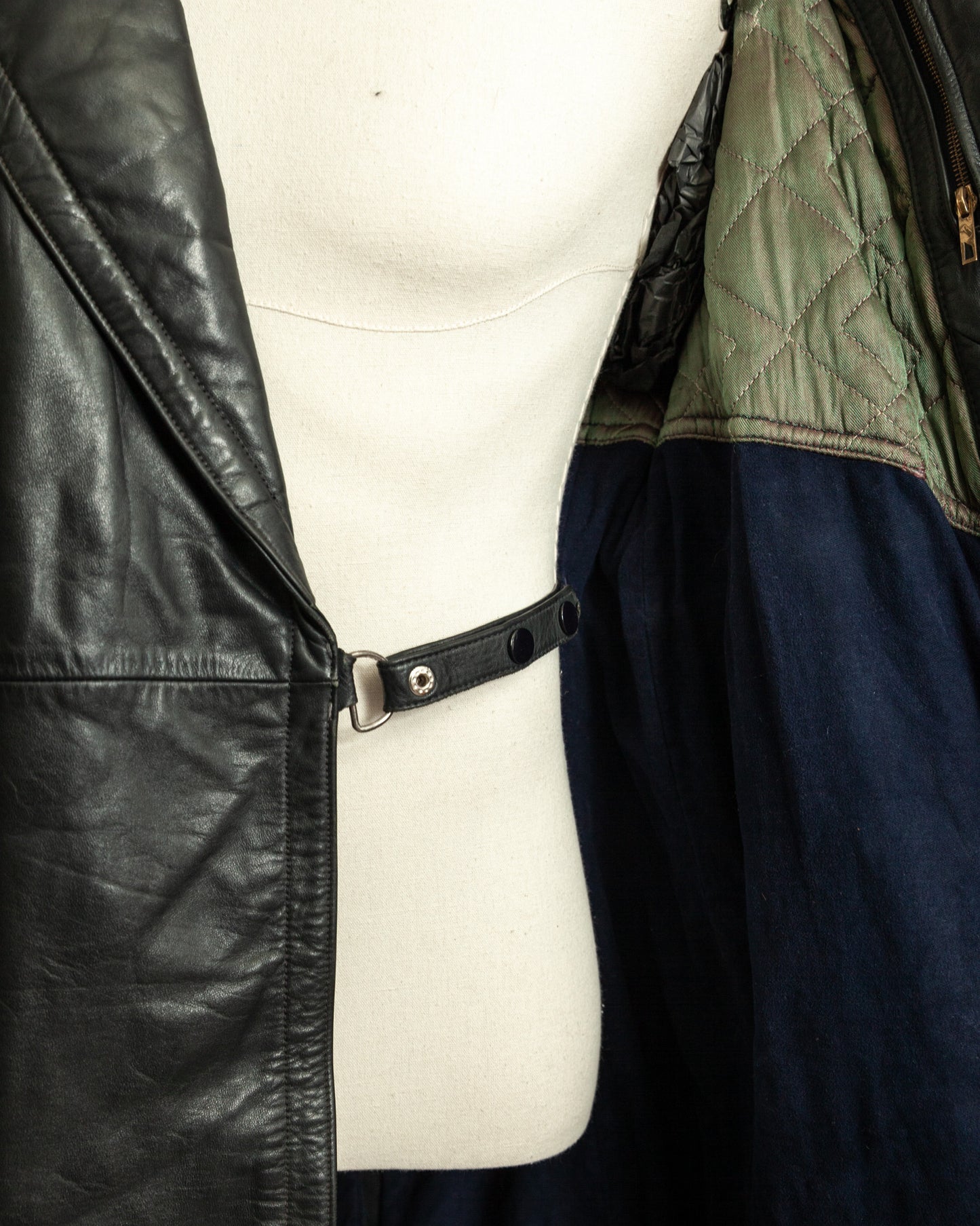 Vintage 1930s German Leather Trench Coat Medium (42)