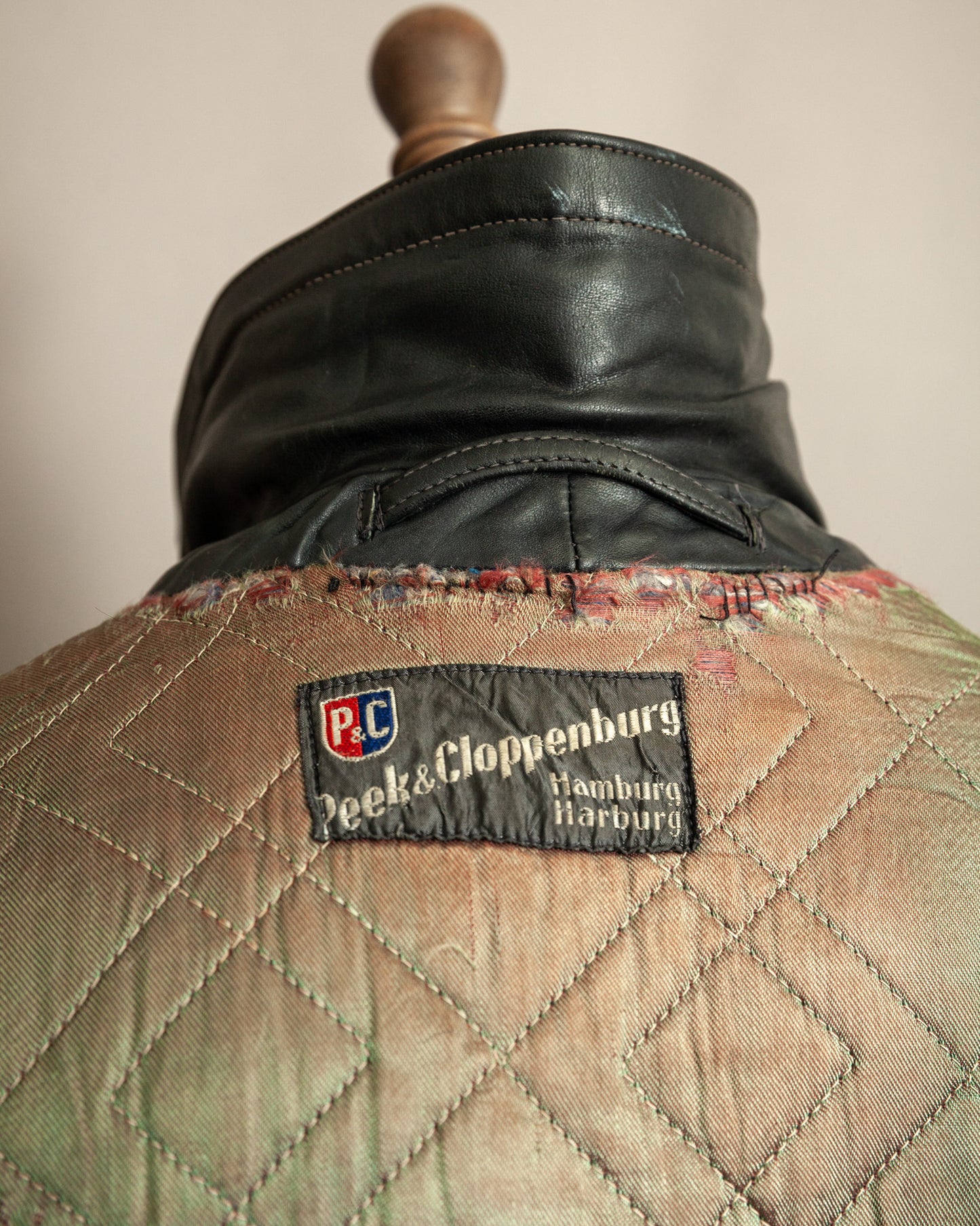 Vintage 1930s German Leather Trench Coat Medium (42)