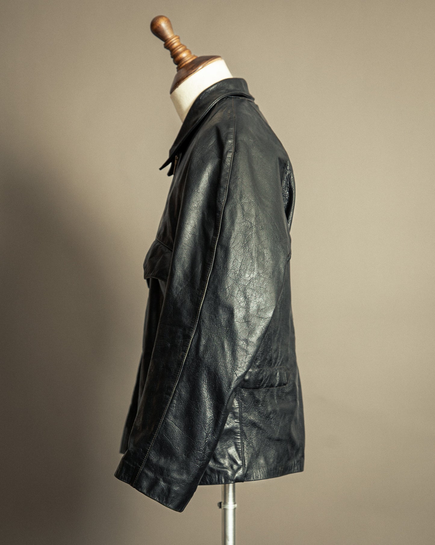 1950s French Army Goatskin Tank Jacket – XL (46)
