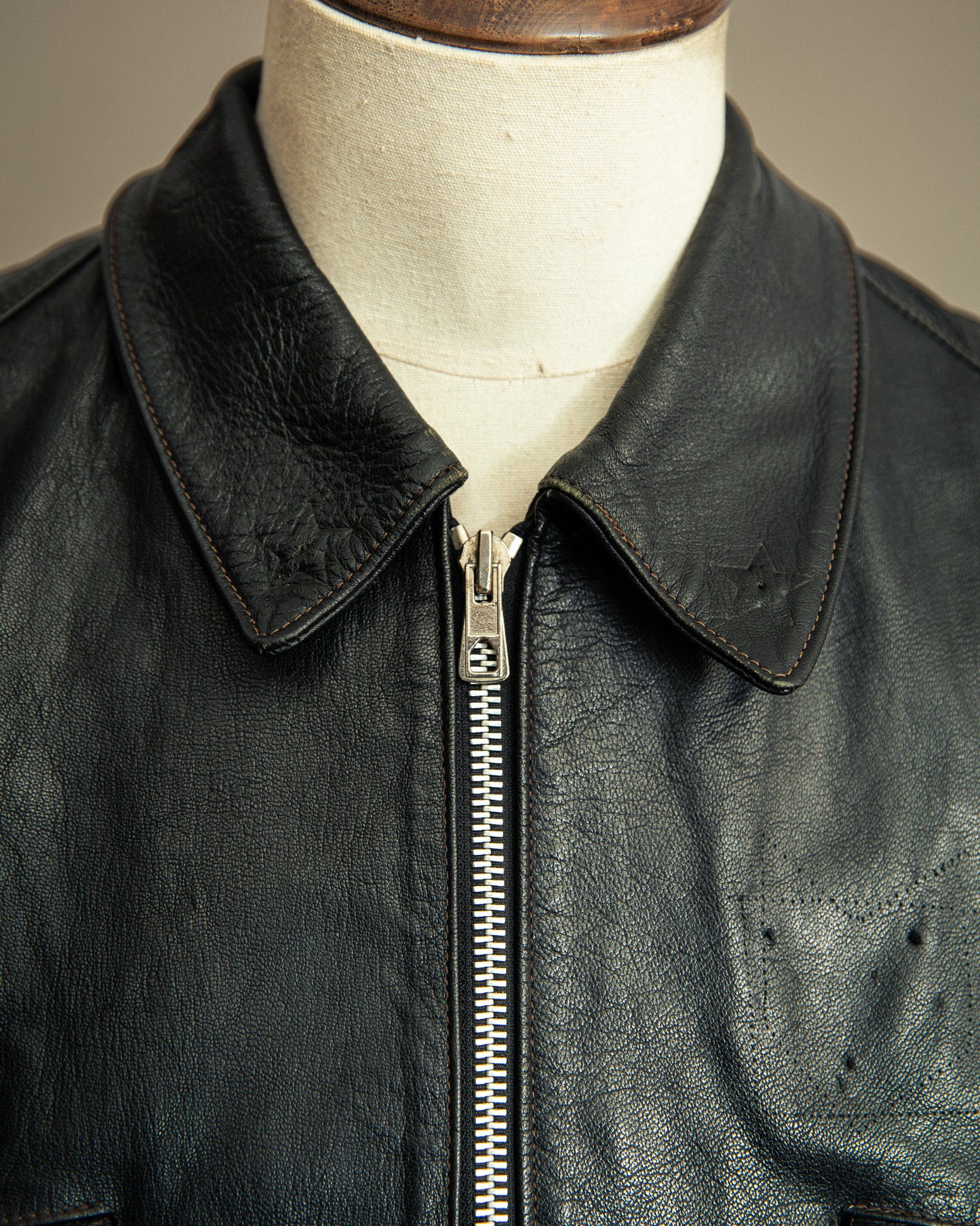 1950s French Army Goatskin Tank Jacket – XL (46)