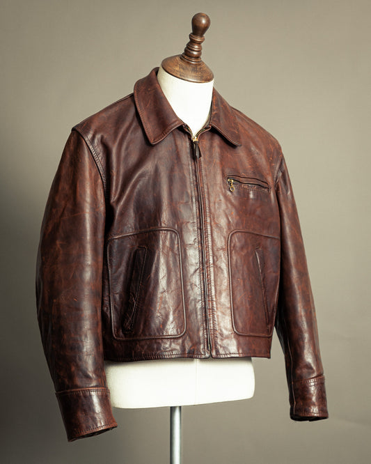 Vintage Aero Leather Montgomery Horsehide Jacket - L/XL (44)