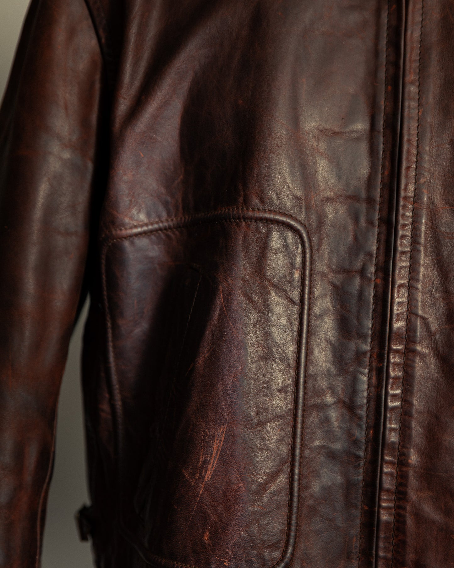 Vintage Aero Leather Montgomery Horsehide Jacket - L/XL (44)