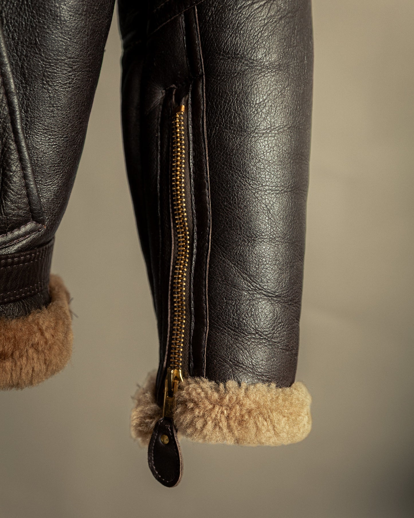 Vintage British Sheepskin Flying Jacket – Handcrafted in Somerset, England - Large (44)