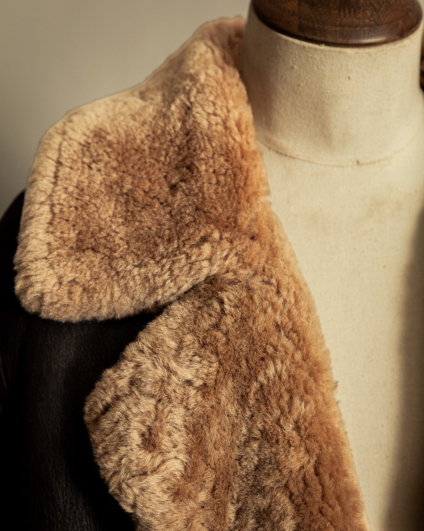 Vintage British Sheepskin Flying Jacket – Handcrafted in Somerset, England - Large (44)