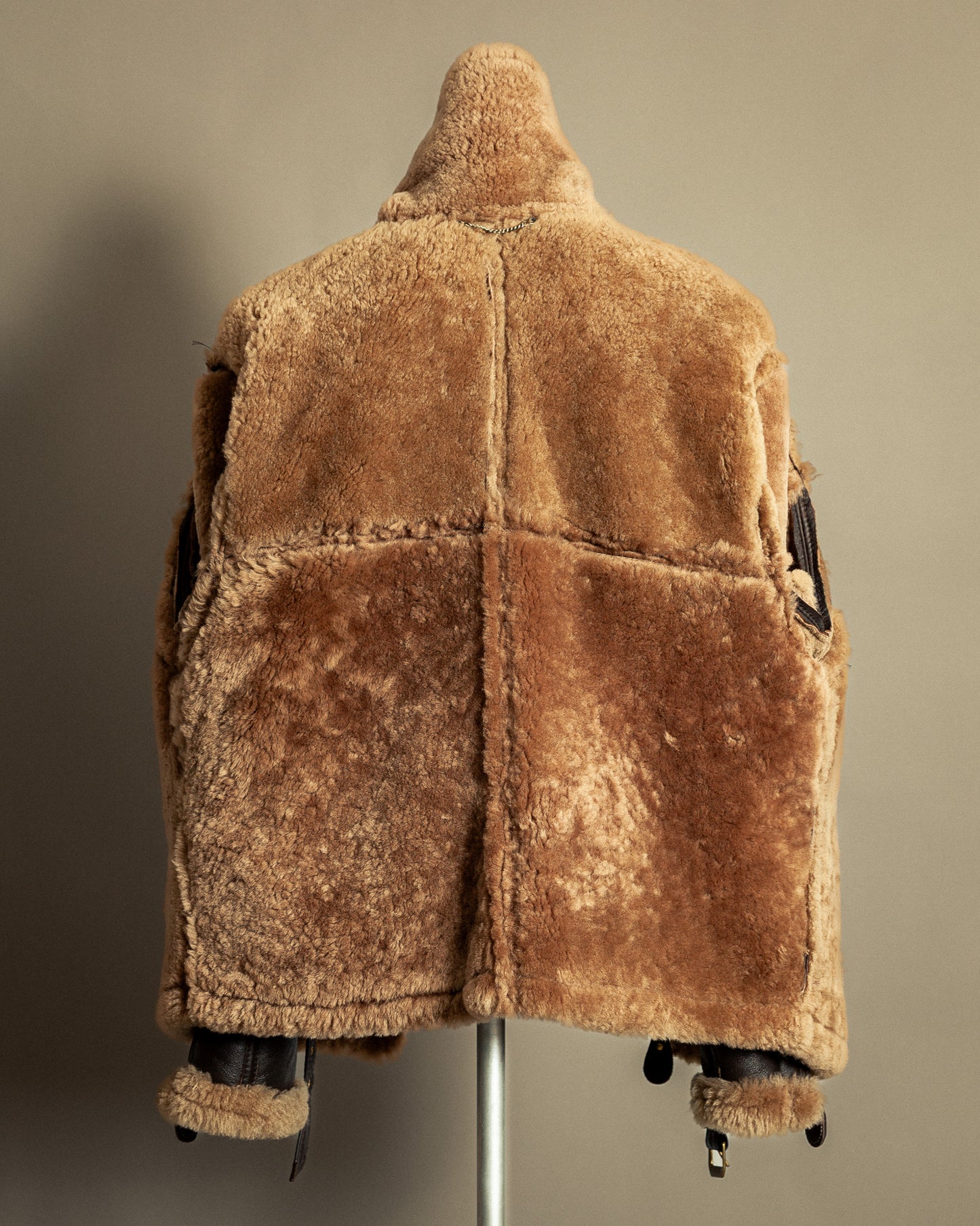 Vintage British Sheepskin Flying Jacket – Handcrafted in Somerset, England - Large (44)