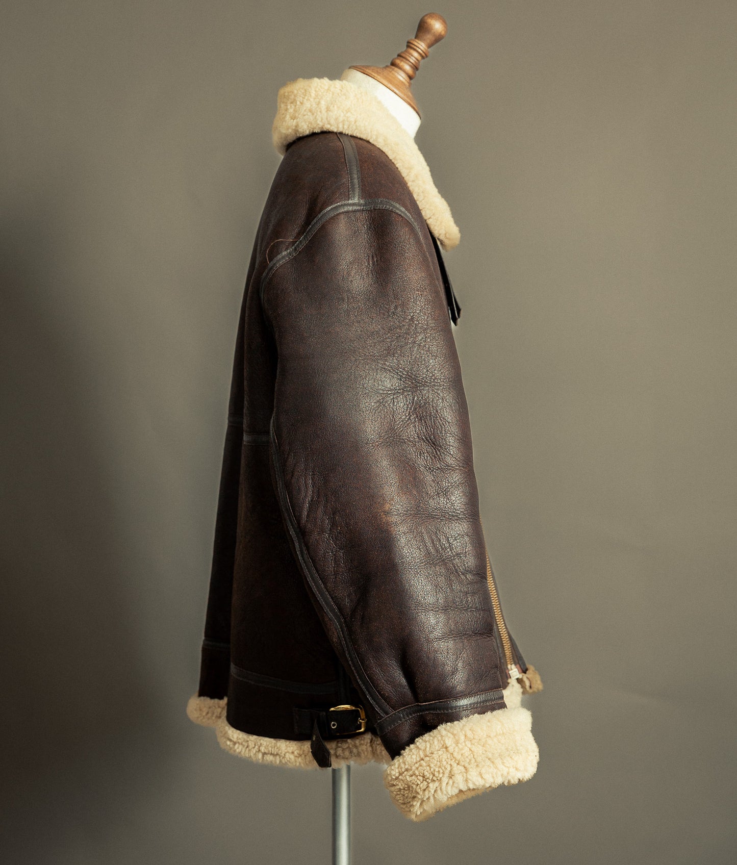 Vintage Sheepskin Flying Jacket – Made in England, Early 1980s - Size XXL (48)