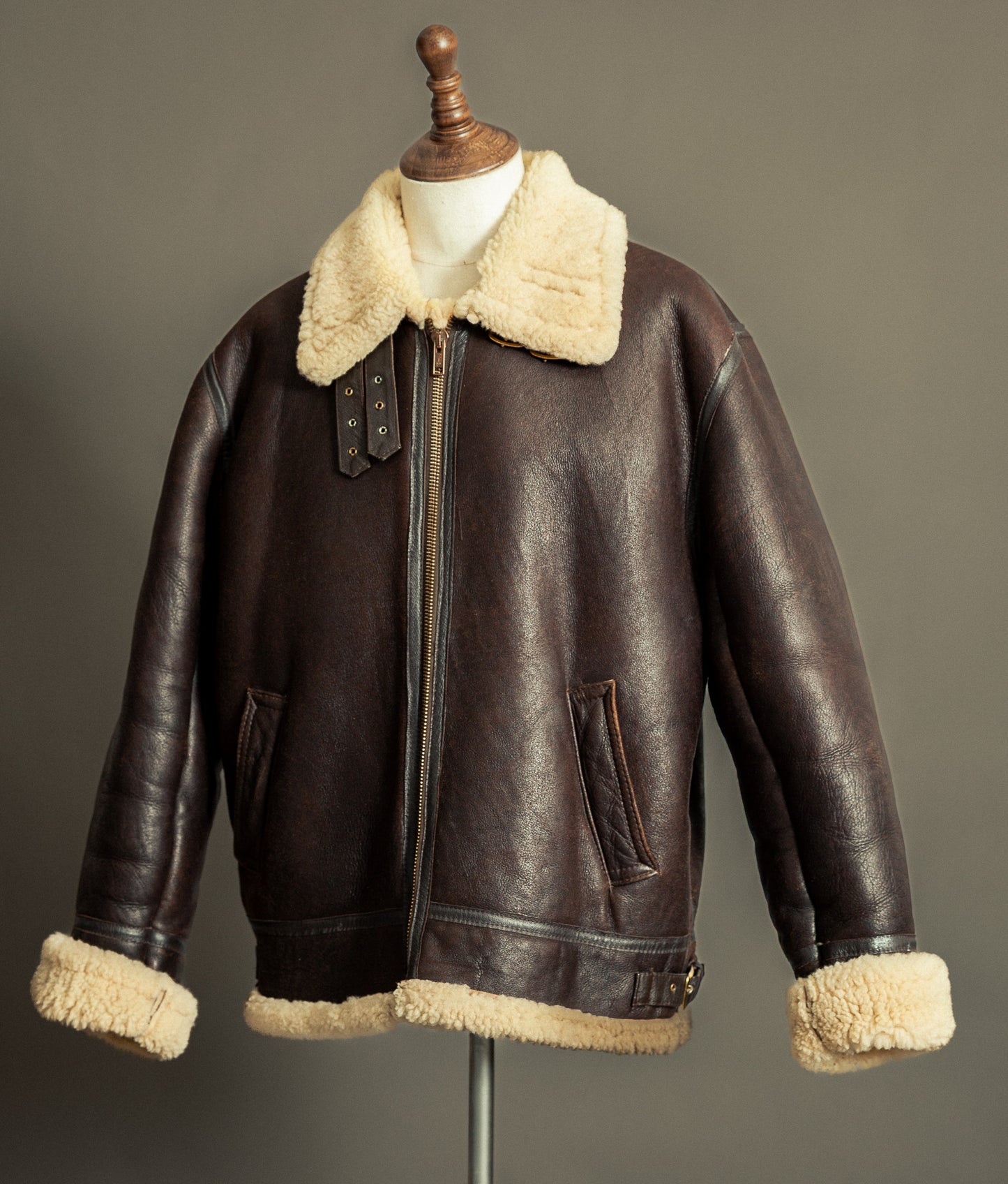 Vintage Sheepskin Flying Jacket – Made in England, Early 1980s - Size XXL (48)