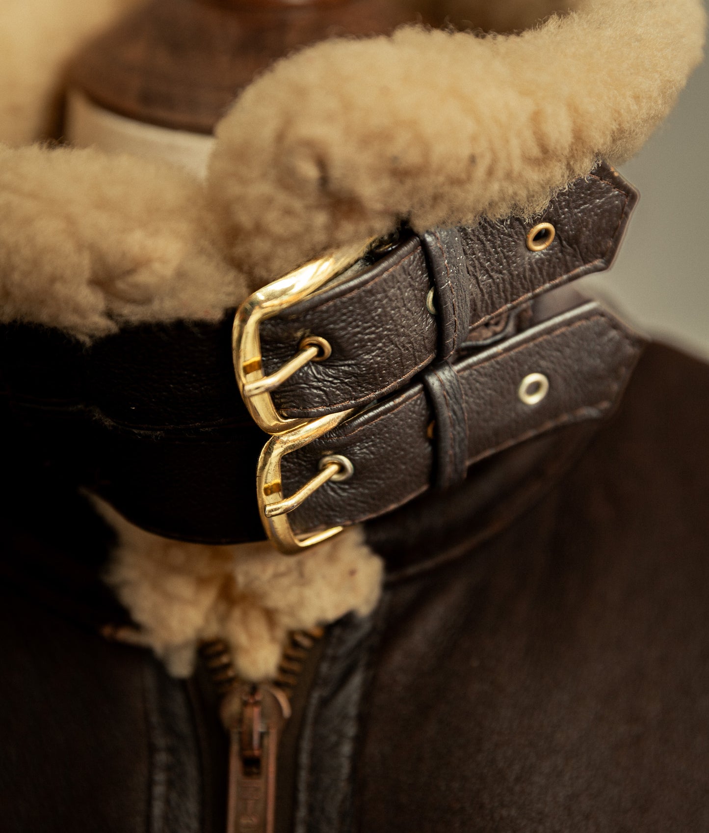 Vintage Sheepskin Flying Jacket – Made in England, Early 1980s - Size XXL (48)