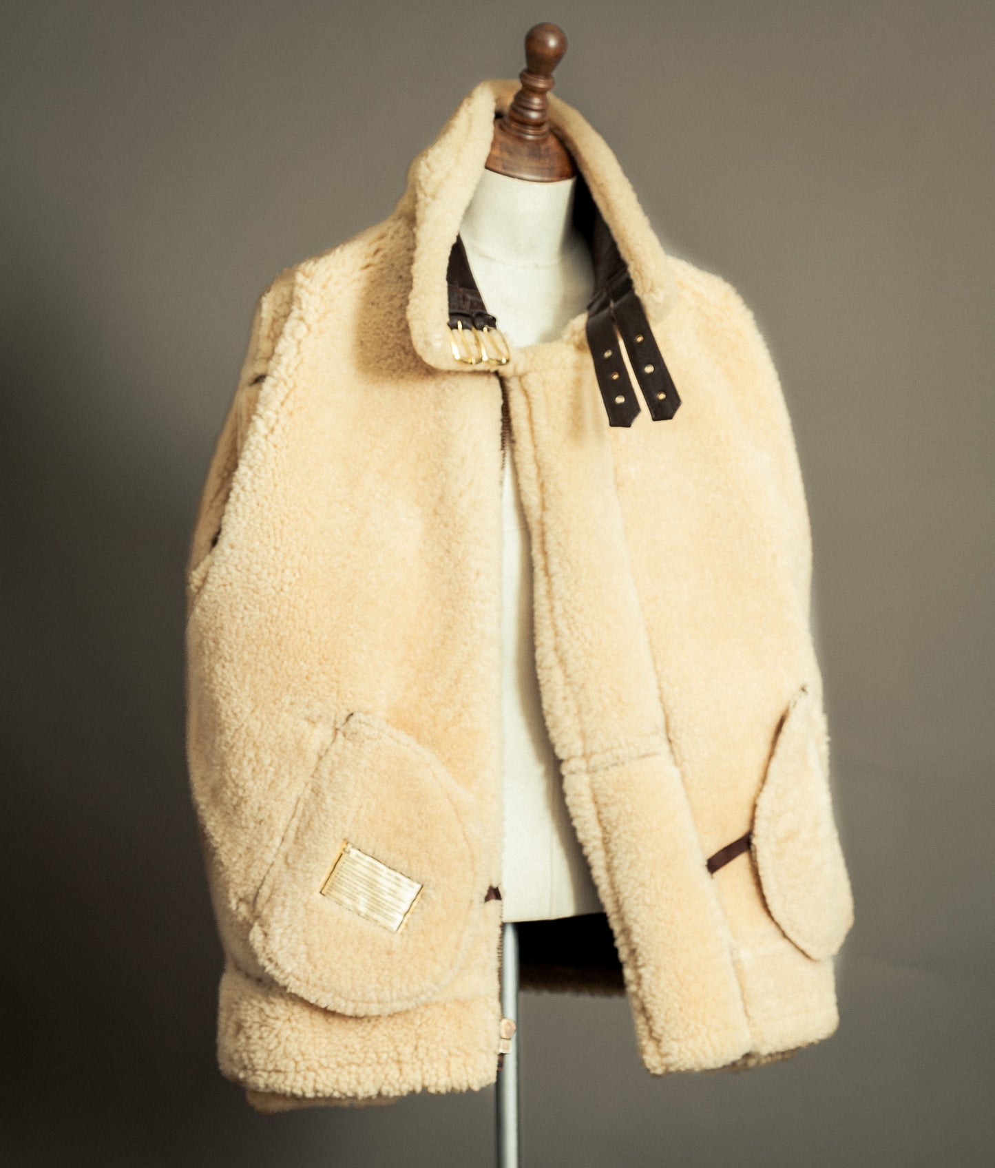 Vintage Sheepskin Flying Jacket – Made in England, Early 1980s - Size XXL (48)