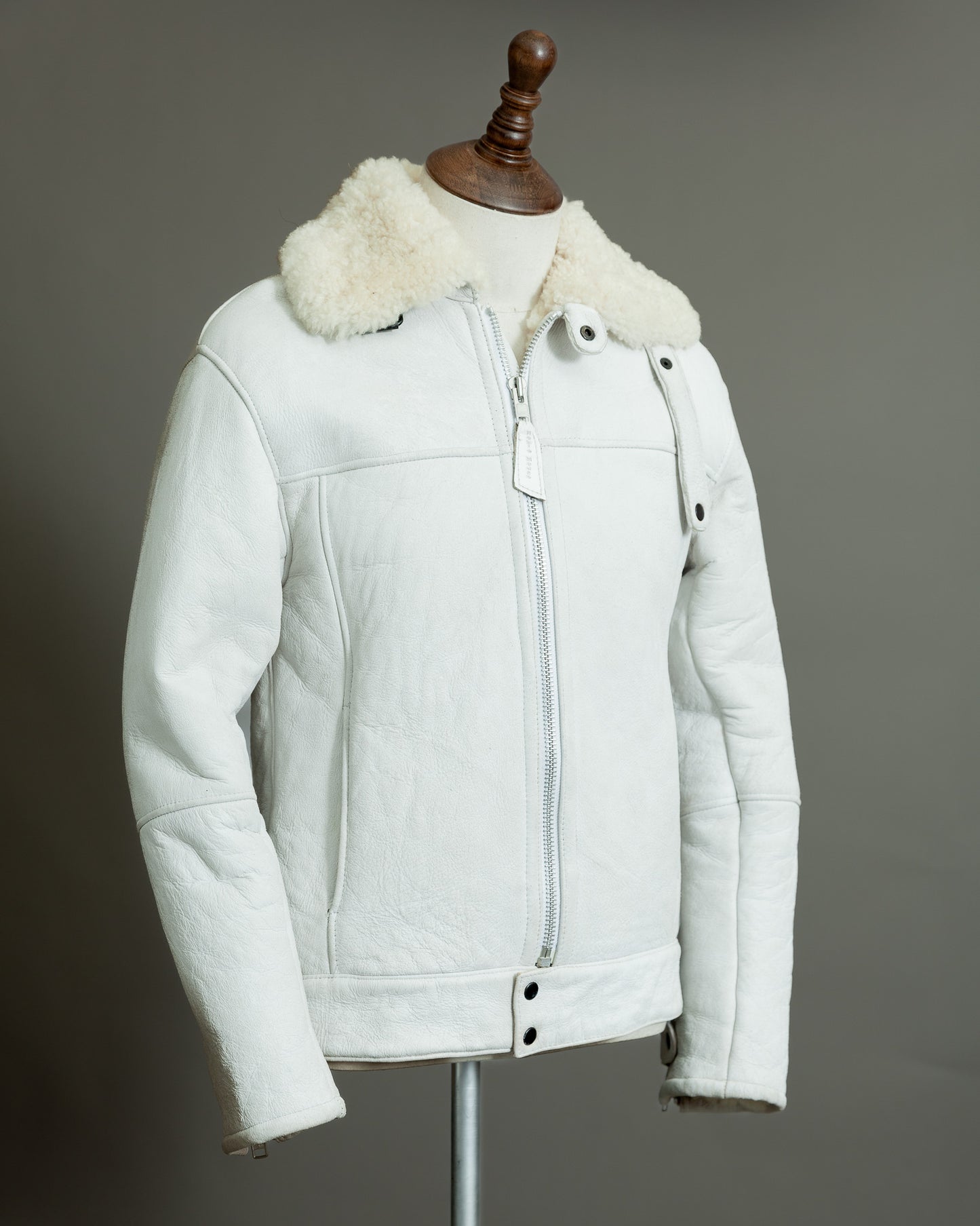 German Luftwaffe Stuka Mocca Sheepskin Flight Jacket – Size XS (36)