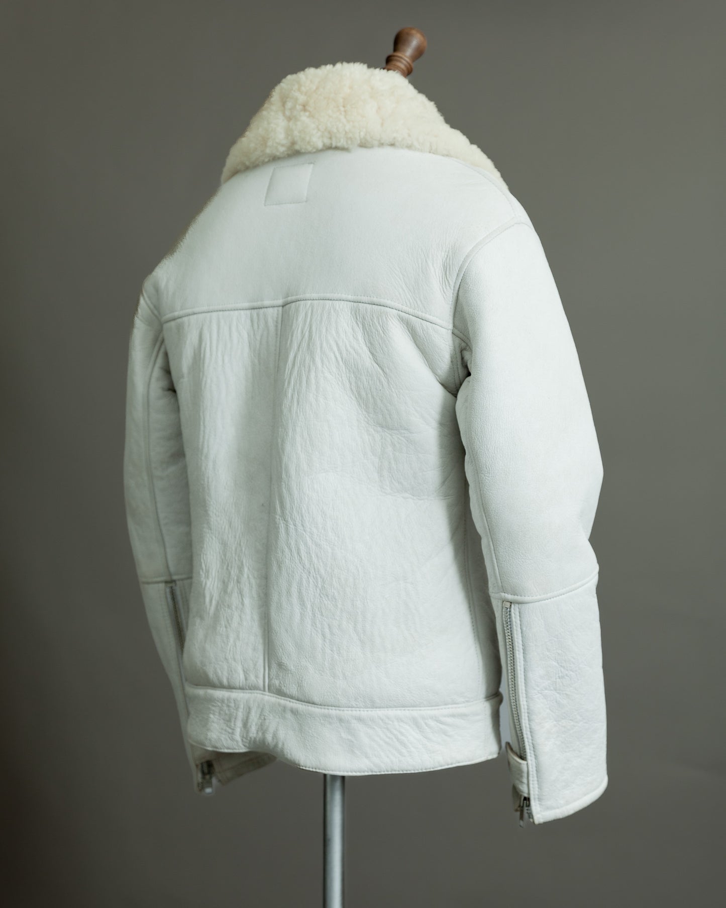 German Luftwaffe Stuka Mocca Sheepskin Flight Jacket – Size XS (36)
