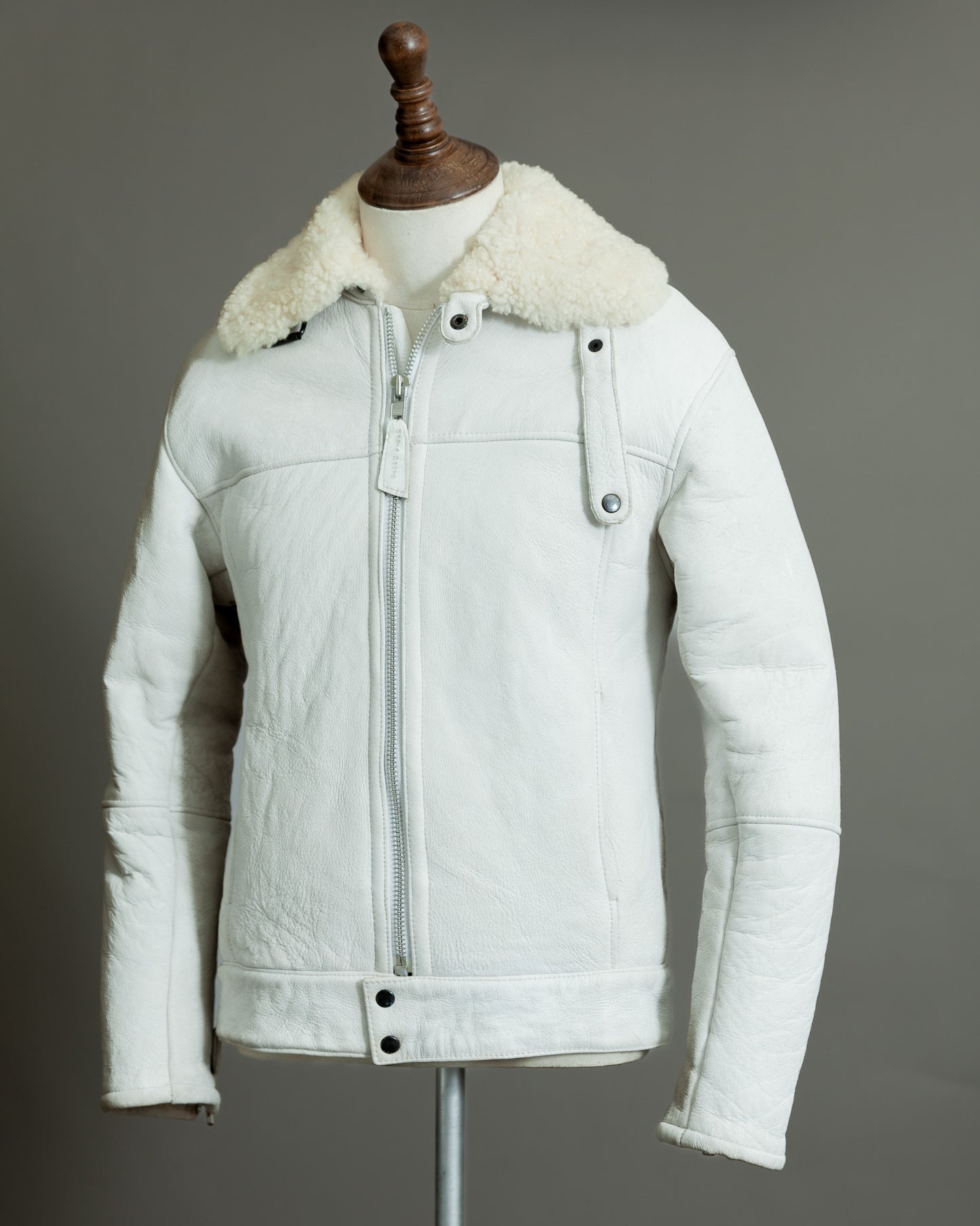 German Luftwaffe Stuka Mocca Sheepskin Flight Jacket – Size XS (36)