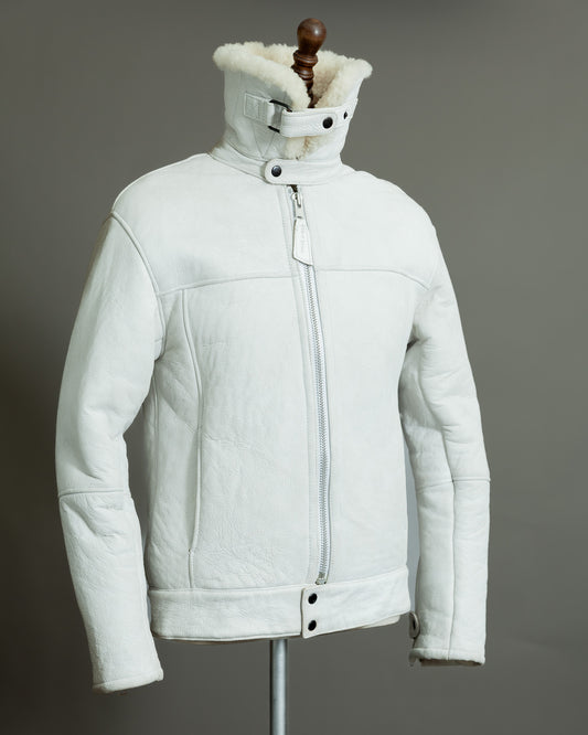 German Luftwaffe Stuka Mocca Sheepskin Flight Jacket – Size XS (36)