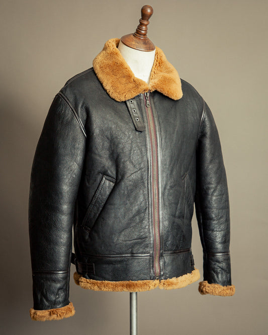 Vintage B-3 USAAF Sheepskin Shearling Flying Jacket - Medium (42)
