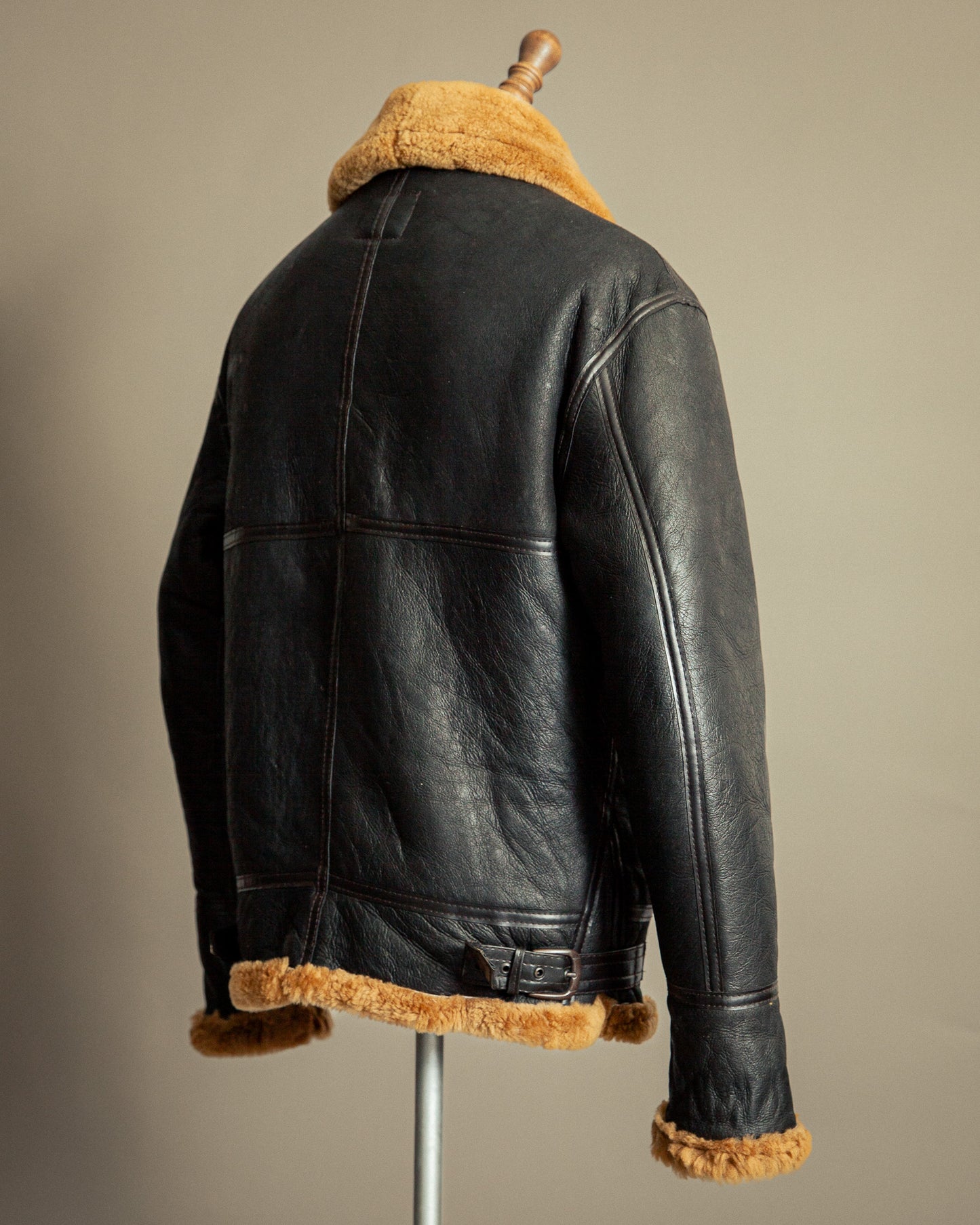 Vintage B-3 USAAF Sheepskin Shearling Flying Jacket - Medium (42)