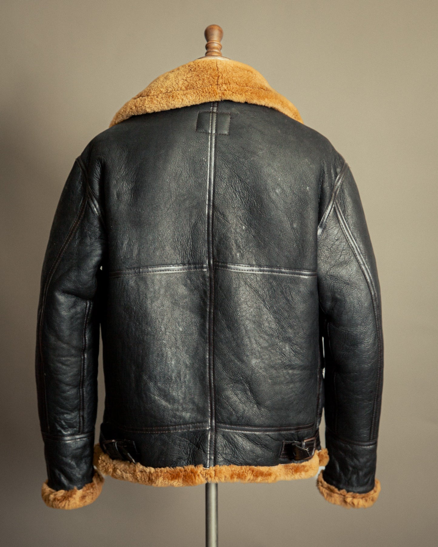 Vintage B-3 USAAF Sheepskin Shearling Flying Jacket - Medium (42)