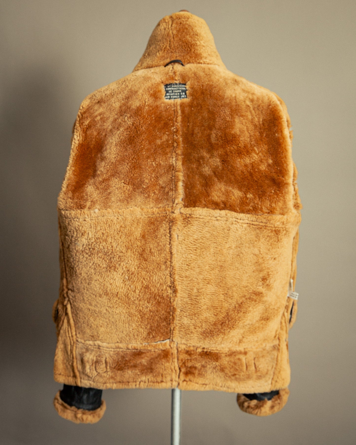 Vintage B-3 USAAF Sheepskin Shearling Flying Jacket - Medium (42)