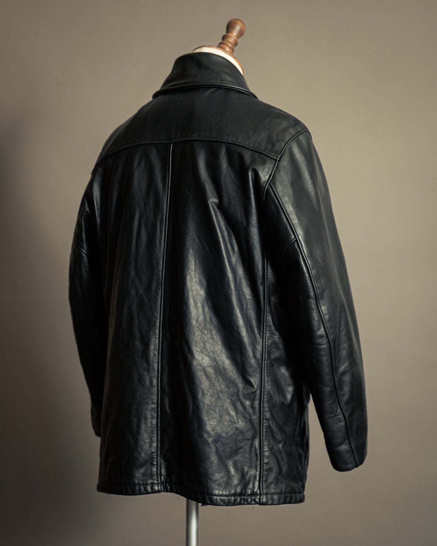Schott NYC U.S. 740N Leather Pea Coat – Medium (42)