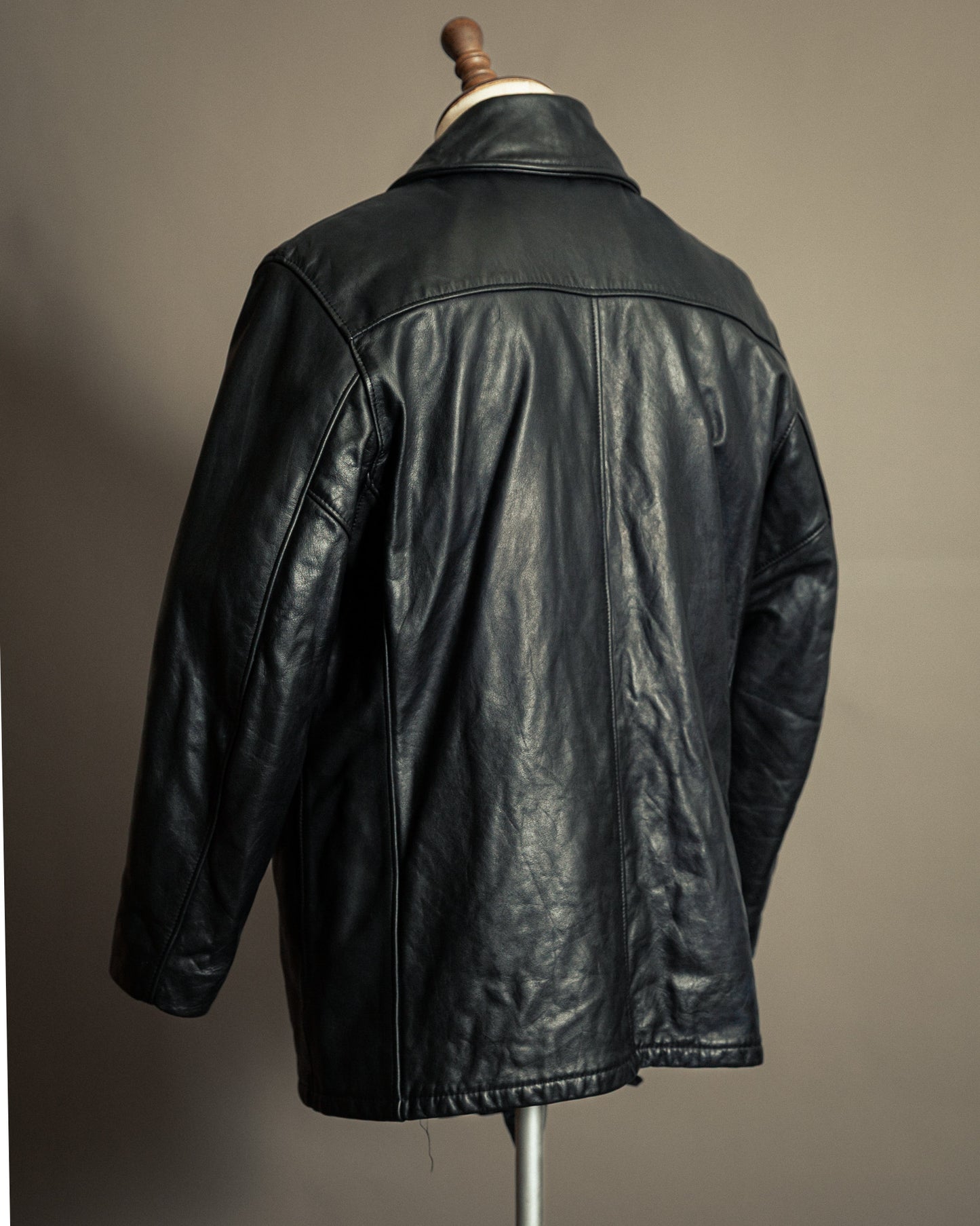 Schott NYC U.S. 740N Leather Pea Coat – Medium (42)