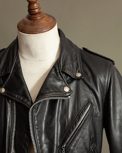 Vintage Schott Perfecto 118 Naked Cowhide Leather Biker Jacket - Small (38)