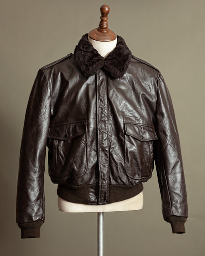 Vintage 1960s Cooper A-2 Leather Flight Jacket – Made in USA (46)