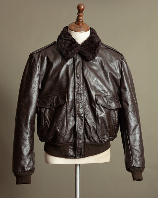 Vintage 1960s Cooper A-2 Leather Flight Jacket – Made in USA (46)