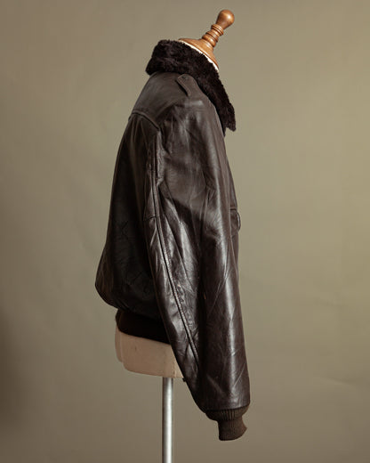 Vintage 1960s Cooper A-2 Leather Flight Jacket – Made in USA (46)