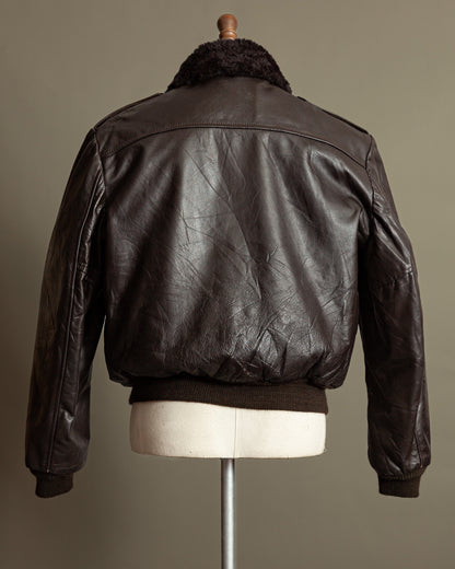 Vintage 1960s Cooper A-2 Leather Flight Jacket – Made in USA (46)