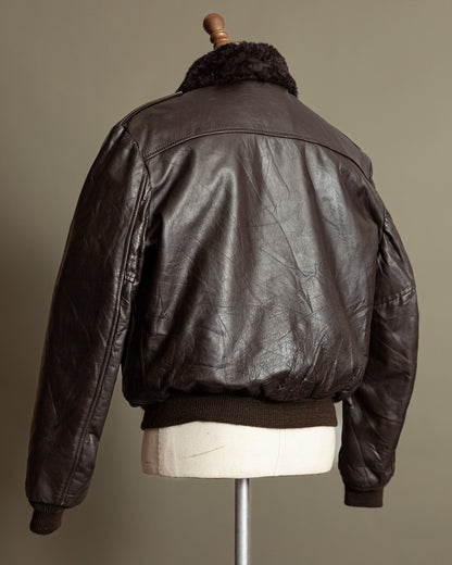 Vintage 1960s Cooper A-2 Leather Flight Jacket – Made in USA (46)