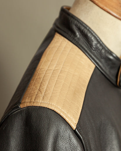 Vintage Schott LC BL71 Two-Tone Café Racer Leather Jacket – Large (44)
