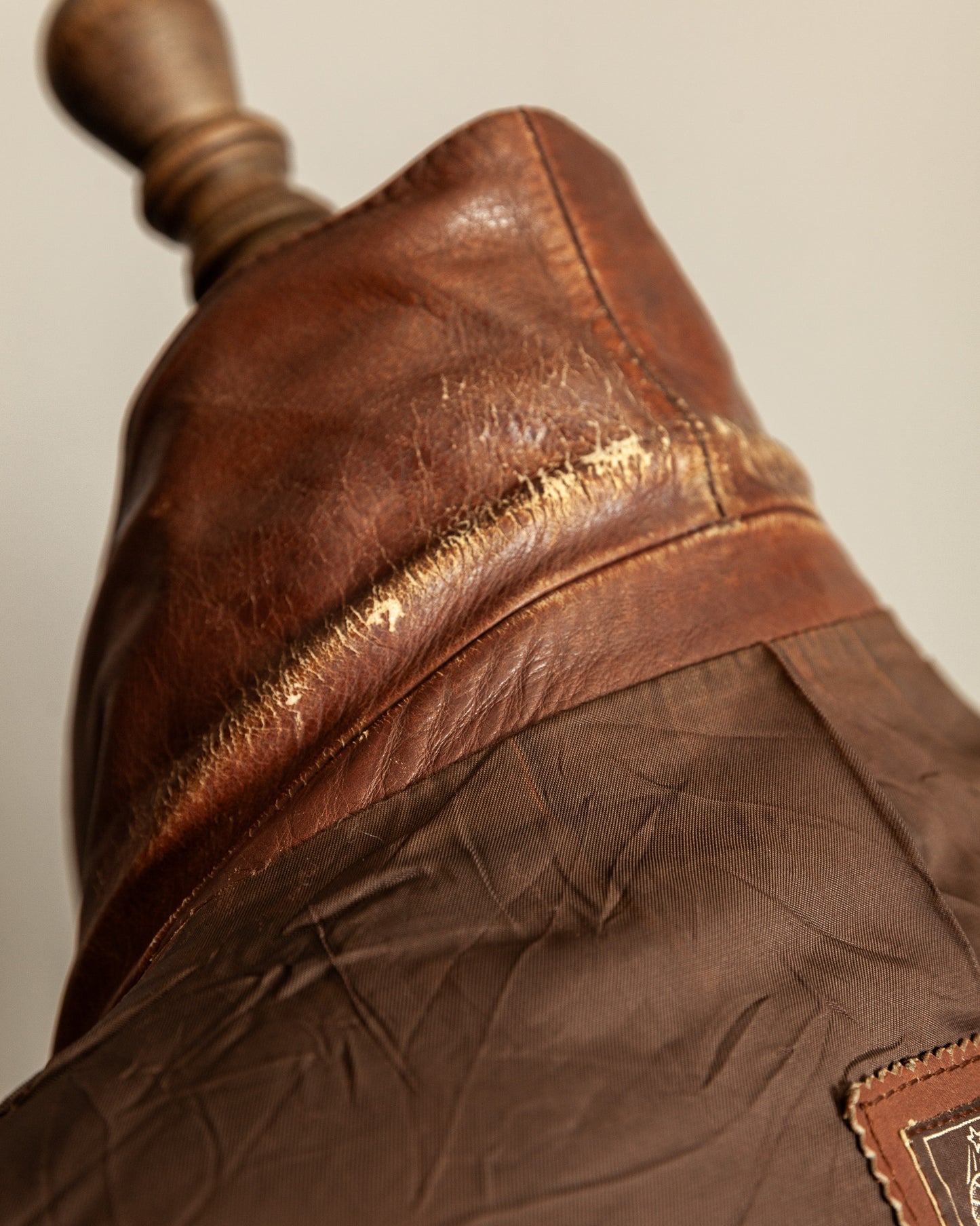 Vintage 1940s Sartoria P. Zanghieri Italian Leather Jacket