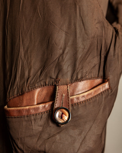 Vintage 1940s Sartoria P. Zanghieri Italian Leather Jacket