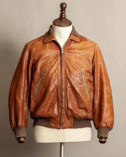 Vintage German Aviator Jacket EWA Zippers – c.1943–45 - Small (38)