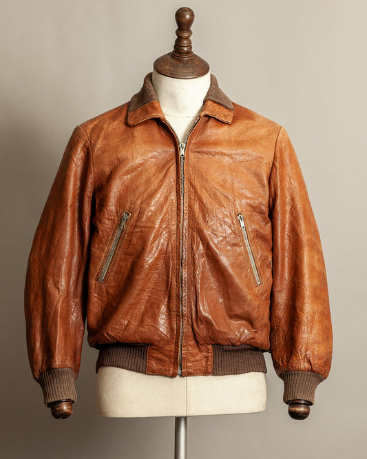 Vintage German Aviator Jacket EWA Zippers – c.1943–45 - Small (38)