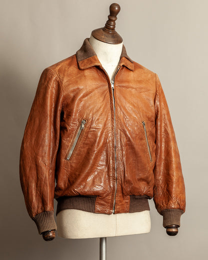 Vintage German Aviator Jacket EWA Zippers – c.1943–45 - Small (38)