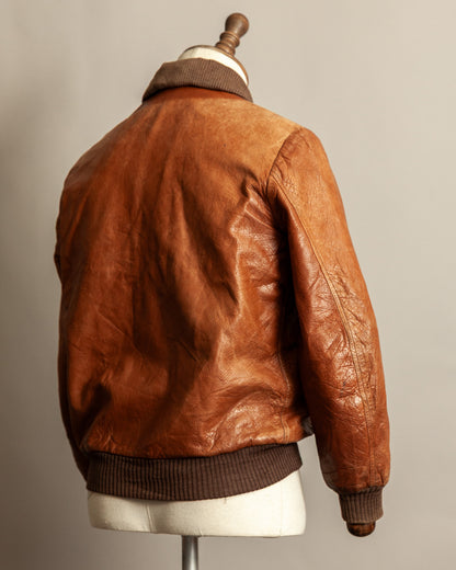 Vintage German Aviator Jacket EWA Zippers – c.1943–45 - Small (38)