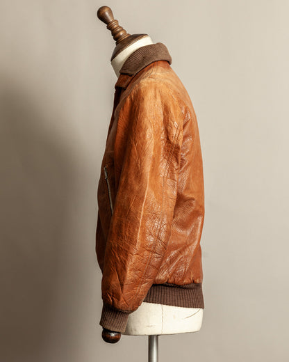 Vintage German Aviator Jacket EWA Zippers – c.1943–45 - Small (38)