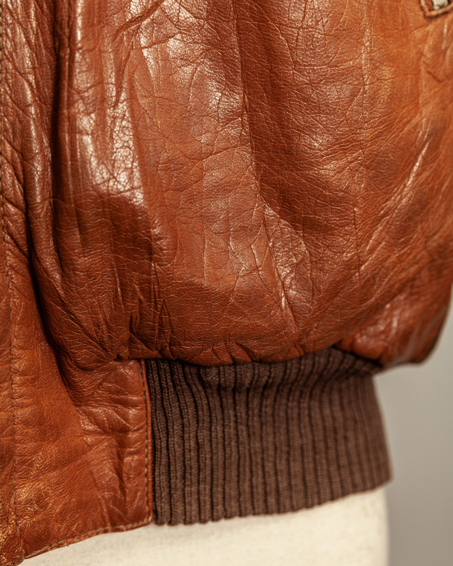 Vintage German Aviator Jacket EWA Zippers – c.1943–45 - Small (38)