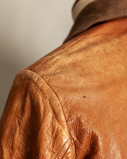 Vintage German Aviator Jacket EWA Zippers – c.1943–45 - Small (38)