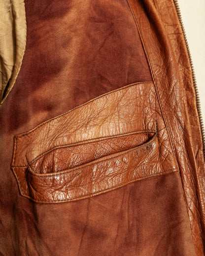 Vintage German Aviator Jacket EWA Zippers – c.1943–45 - Small (38)