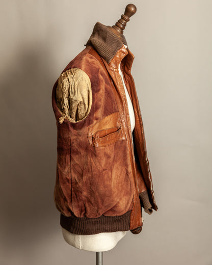 Vintage German Aviator Jacket EWA Zippers – c.1943–45 - Small (38)