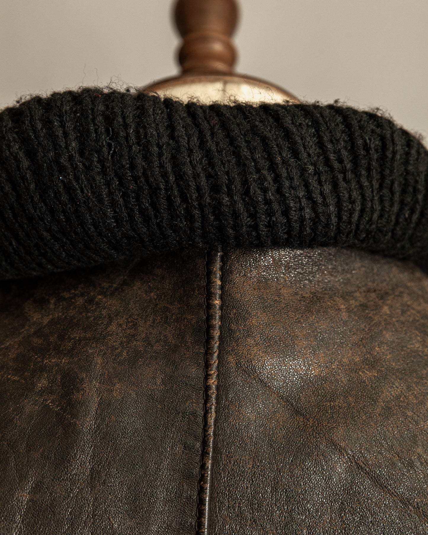 1950s West German Vintage Leather Blouson Jacket - Medium (42)