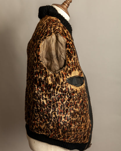 1950s West German Vintage Leather Blouson Jacket - Medium (42)