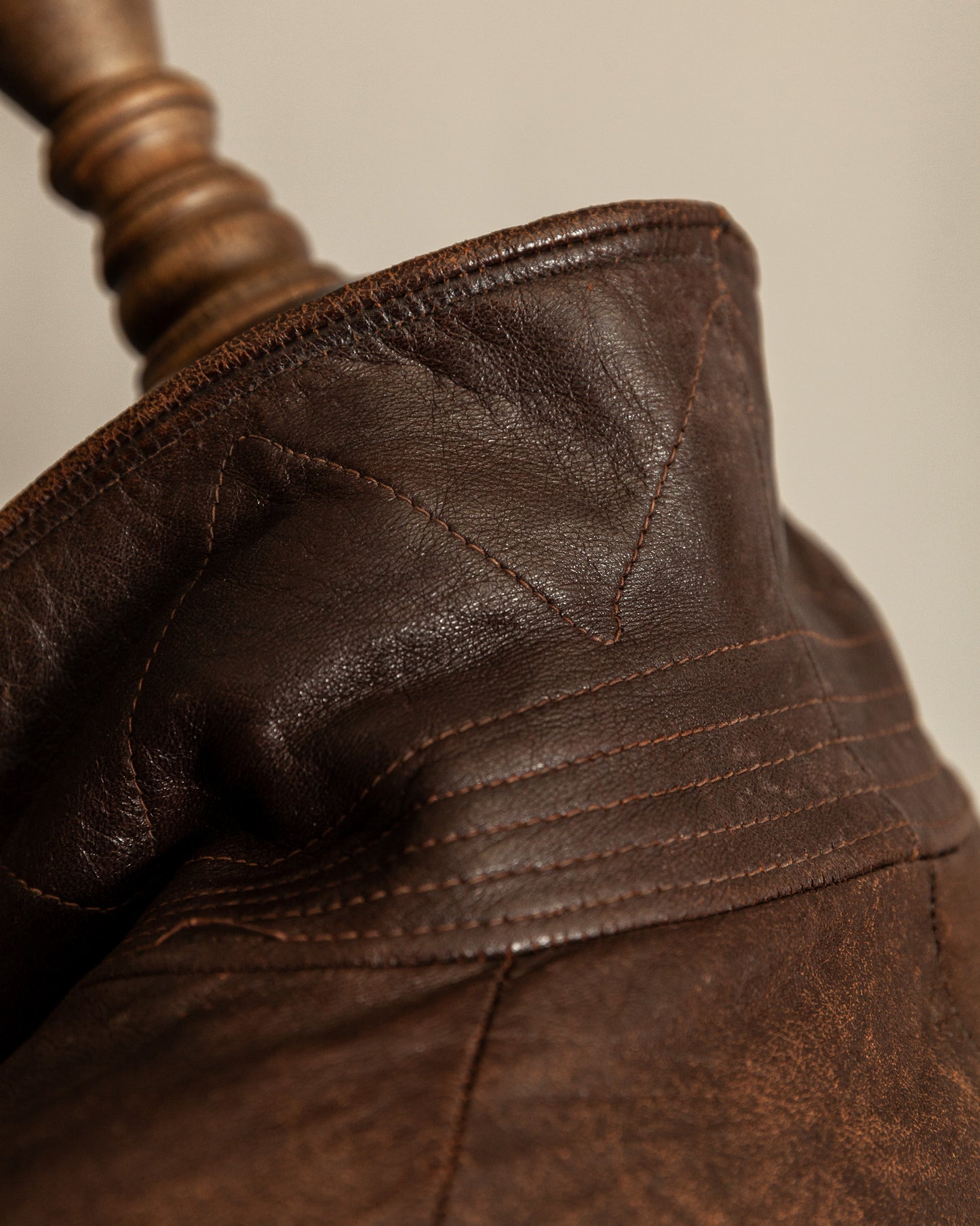 1930s French Horsehide Leather Trench Coat - Medium (42)