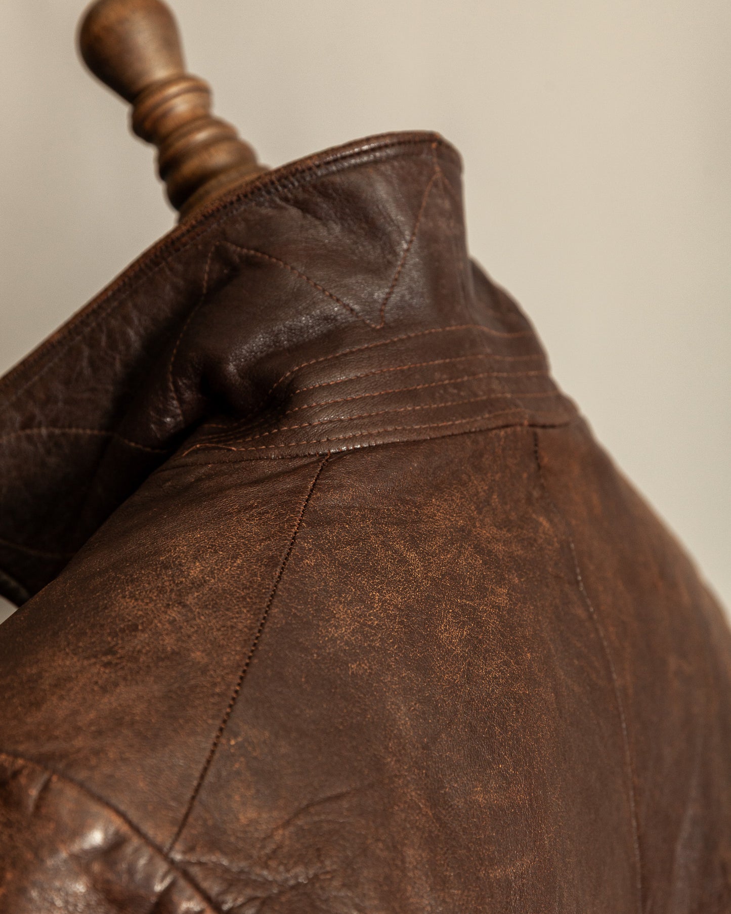1930s French Horsehide Leather Trench Coat - Medium (42)