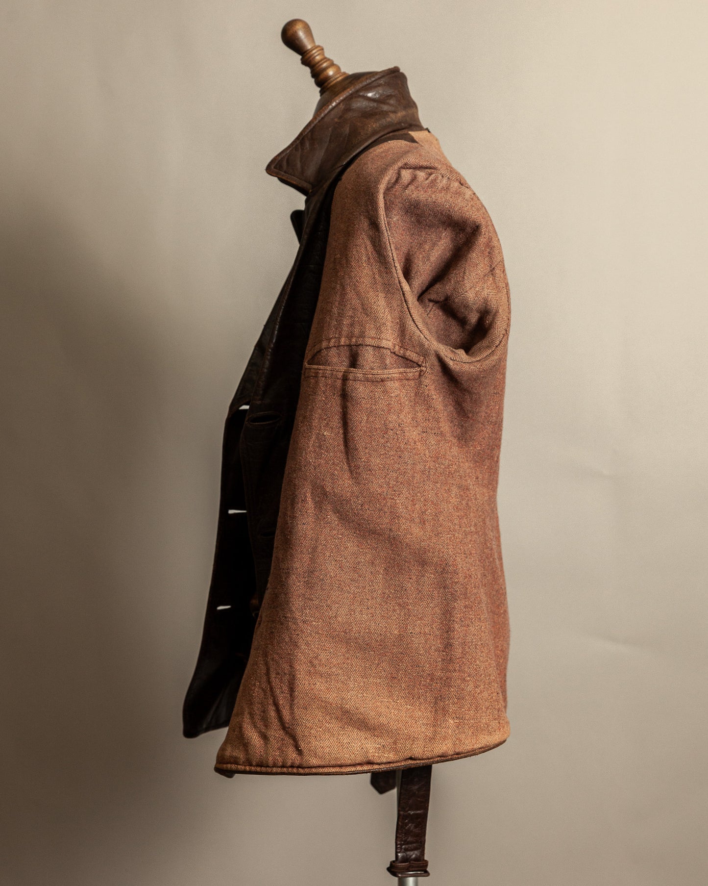 1930s French Horsehide Leather Trench Coat - Medium (42)
