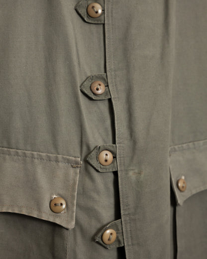 Vintage Swedish Army M1909 Shearling-Lined Field Coat – Size 46 (XL