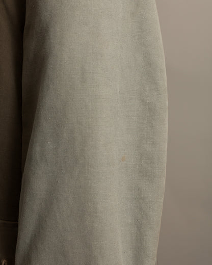 Vintage Swedish Army M1909 Shearling-Lined Field Coat – Size 46 (XL