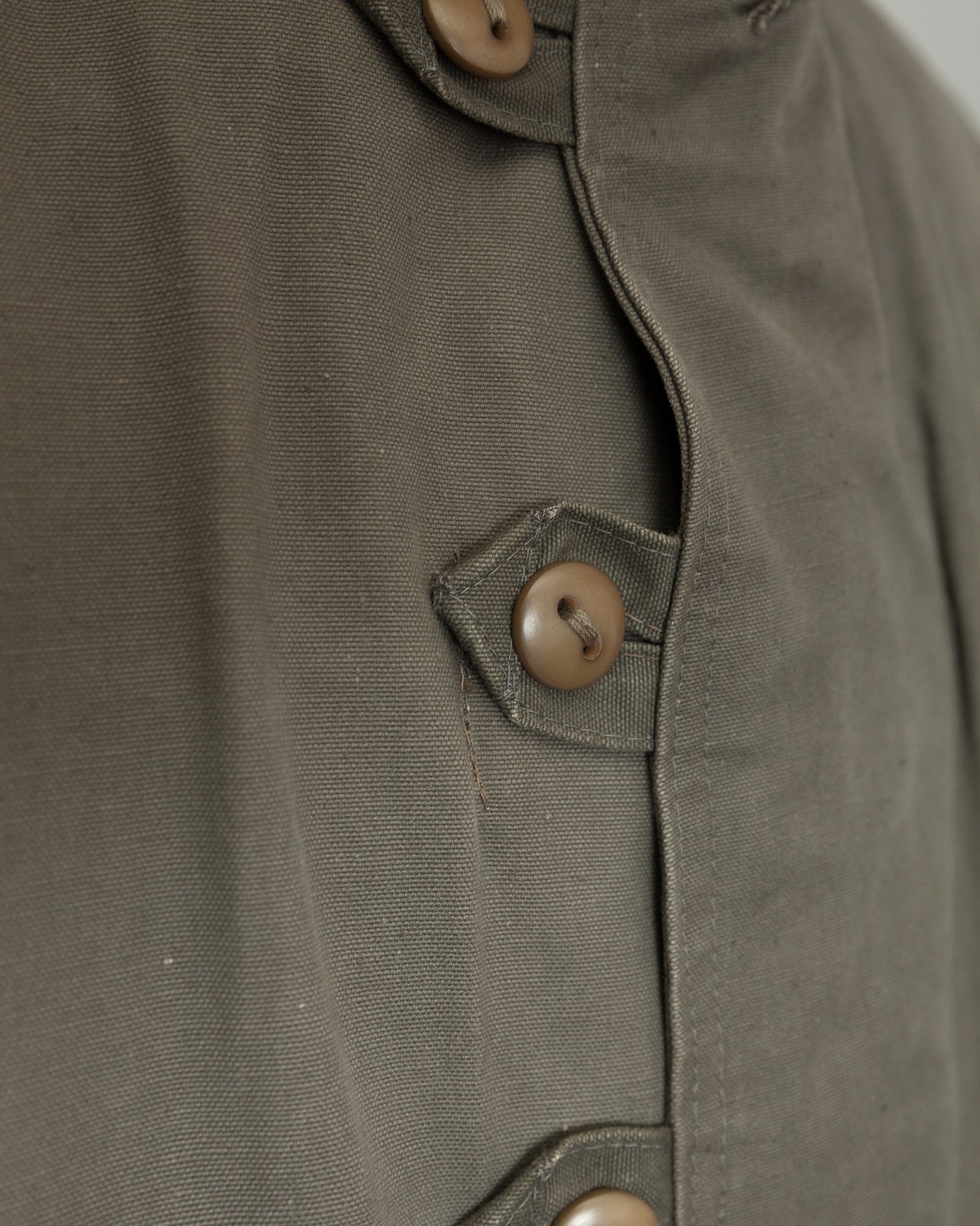 Vintage Swedish Army M1909 Shearling-Lined Field Coat – Size 46 (XL