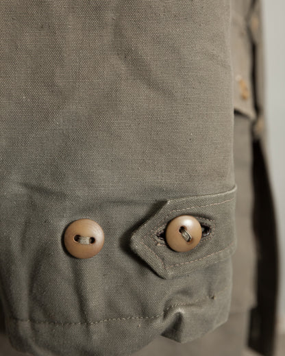 Vintage Swedish Army M1909 Shearling-Lined Field Coat – Size 46 (XL